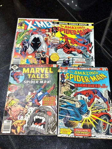 Vintage Comic Book Lot Spider-Man 134 X-Men 2nd Punisher