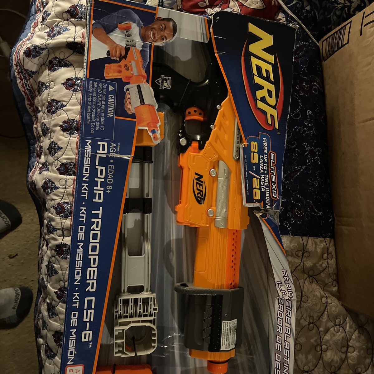 NERF N-strike Elite Orange Alpha Trooper Cs-6 Mission Kit Stock