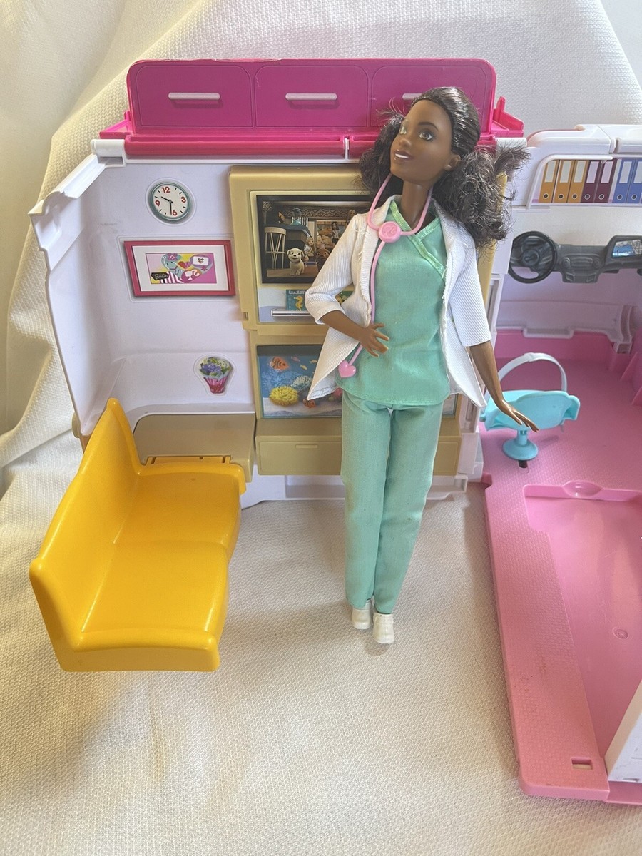 Barbie Doll Set Ambulancia Y Hospital Barbie Barbie Doctor Doll