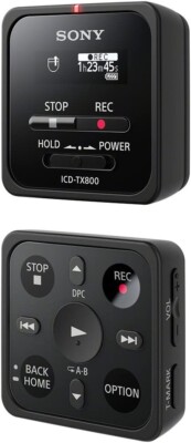 SONY STEREO IC RECORDER ICD-TX800BC (BLACK) From Japan | eBay 