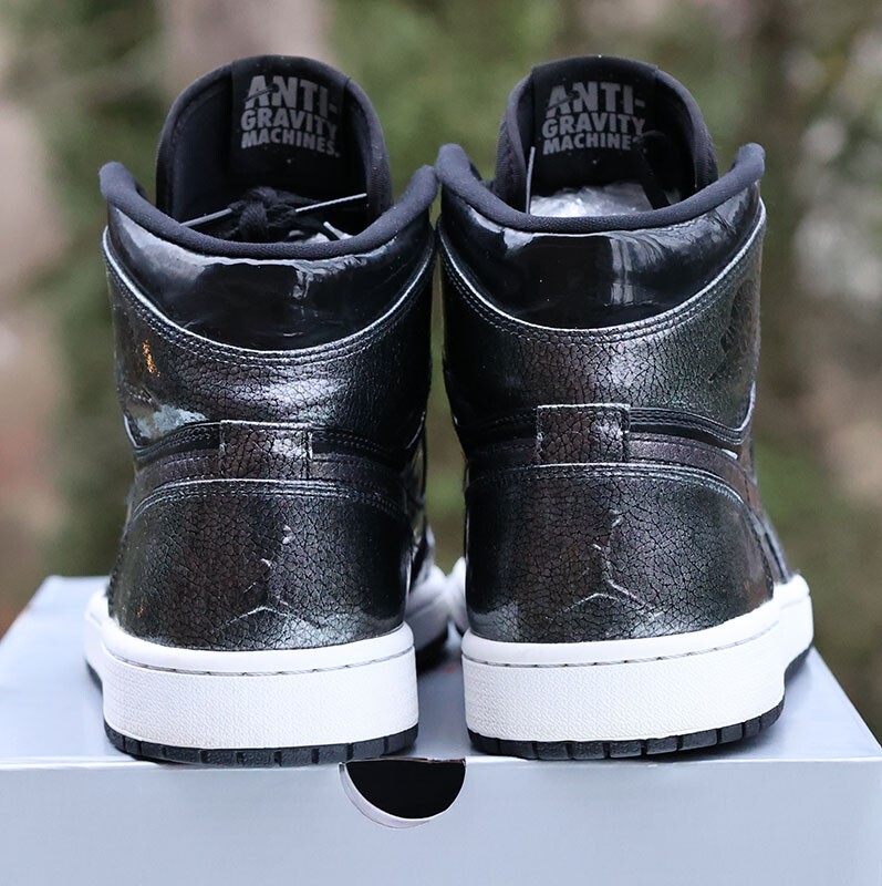 Nike Air Jordan 1 Retro High Black Patent 2016 Men 