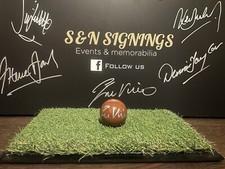 John Virgo signed Brown Snooker Ball In Silver *private signing* COA