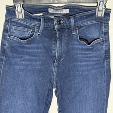 Hudson-Natalie-Ladies' Size 27 Mid-Rise Super Skinny Ankle Jeans Blue Dark Wash