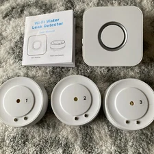 Wi-Fi Water Leak Detector - Wi-fi Receiver Plus 3 Water Leak Detectors