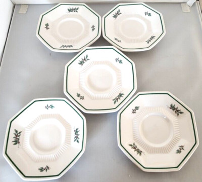 Nikko Christmastime 5 New Saucers No Coffee Cups Made in Japan
