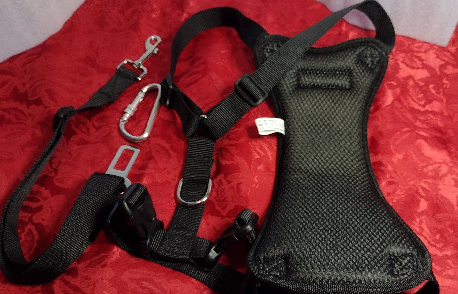 VavoPaw Dog Vehicle Safety Vest Harness, Adjustable Soft Padded Mesh