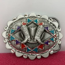 The Great American Buckle Co. FINE PEWTER Buckle 1996 4285 Cowgirl Boots