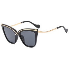 Fashion ladies personality sunglasses outdoorsun protection driving flat glasses
