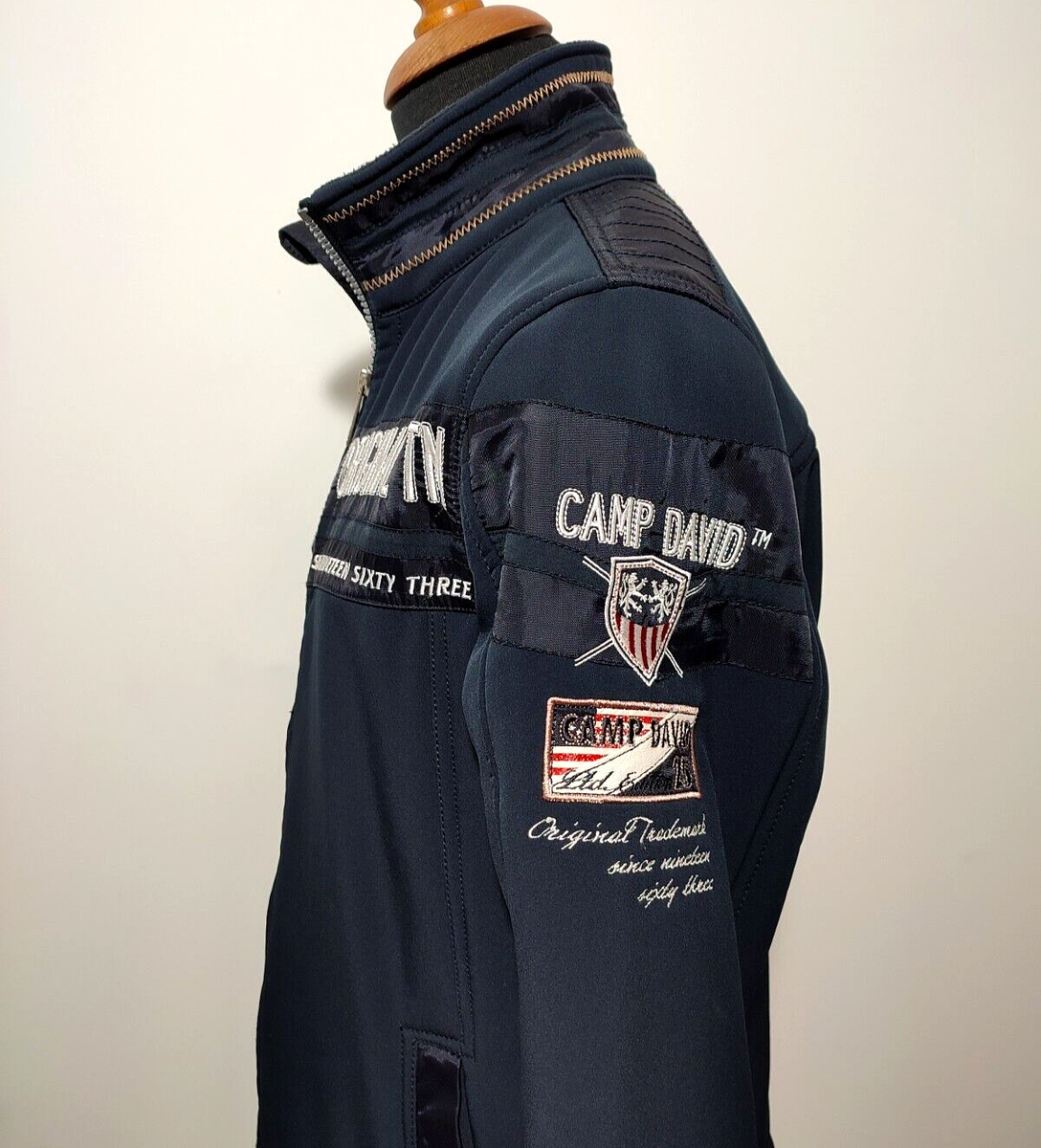 CAMP DAVID / ジャケット/M/コットン/KHK Camp David Jacket Mens Size M Navy Blue Luxury Mint Authentic