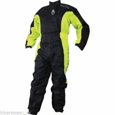 RICHA TYPHOON ONE PIECE OVER Motorcycle Rain SUIT - 100 % WATERPROOF -Hi-vis