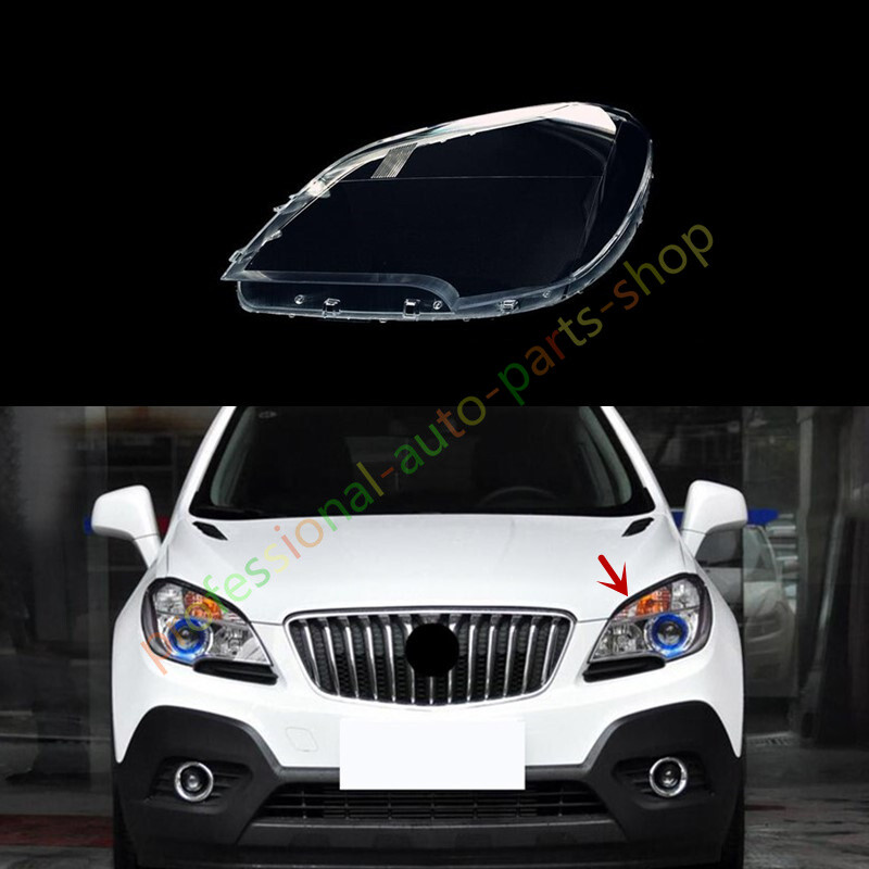 Replacement Left Front Headlight Lens Cover For 2013-2015 Buick Encore - Crystal Clear PC Material