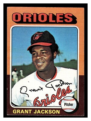 1975 TOPPS MINI BASEBALL GRANT JACKSON #303 BALTIMORE ORIOLES HIGHER