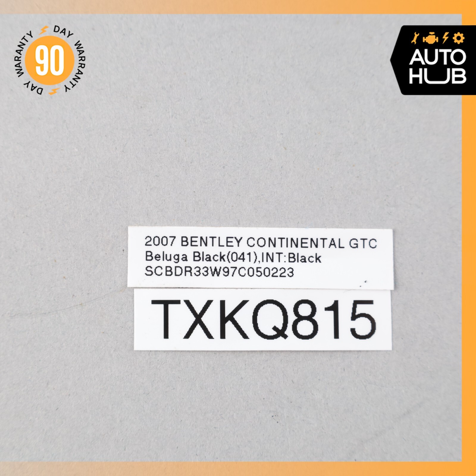 07-08 Bentley Continental GT 6.0L W12 Turbocharger Vacuum Valve Wire Harness OEM