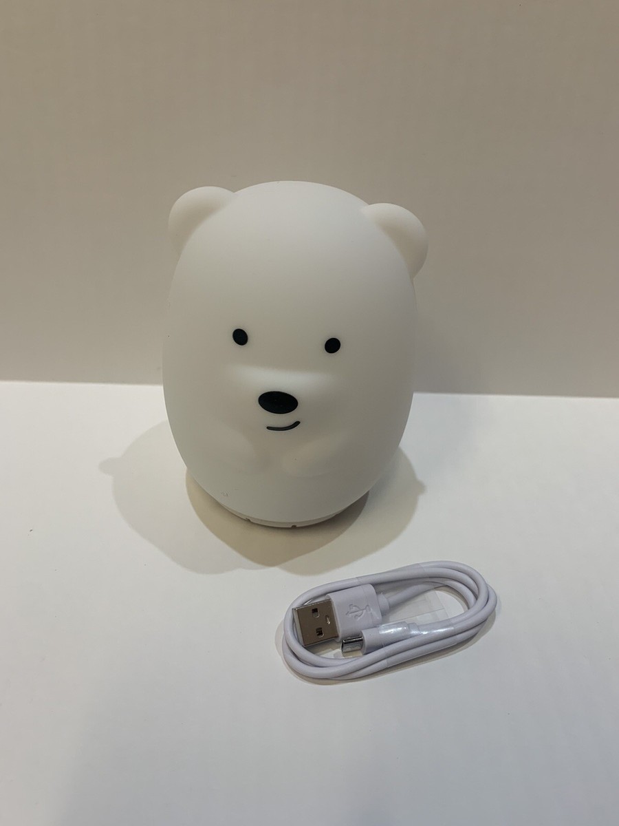 Polar Bear Squishy Soft Nightlight Music Lamp Kids Night Lamp Bluetooth  Portable