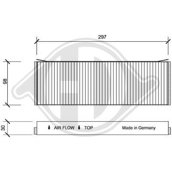 Diederichs Innenraumfilter Pollenfilter FüR Audi A6 Allroad 4FH C6 DCI0120S-image