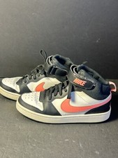 Size 6 Youth GS - Nike Court Borough 2 Mid White Sunset Pulse
