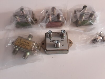 New Lot Of 5 Two Way UV Antenna Splitters Vanco, Cometic, Jerrold