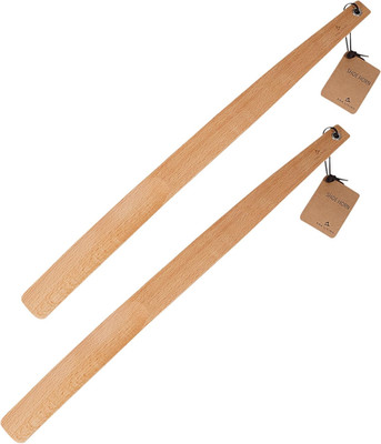 Schuhlöffel 2Pcs Ekstra Lang 57 cm Holz FSC-Zertifiziertes Buchenholz, Lange Sch