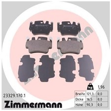 Satz Bremsbeläge Bremsklötze vorne für Porsche Cayman 987 | 24061124