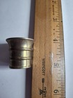 Miniature Vintage Solid Brass Ribbed Bucket Vase Dollhouse Decoration  — photo 6