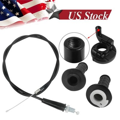 7/8'' Motorcycle Twist Throttle Handle Grip with Cable 50-150CC motocross ATV