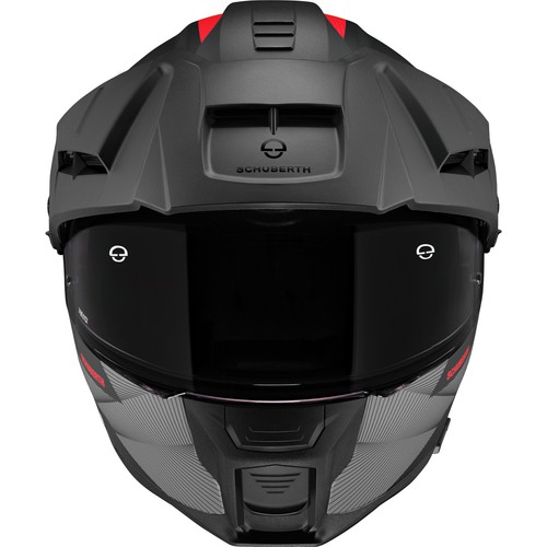 CASCO MODULARE MOTO SCHUBERTH E2 DEFENDER NERO/ROSSO/GRIGIO OPACO ECE 2206 - Foto 4 di 6