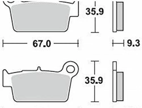 Plaquette de Frein BRAKING Frittées Suzuki Rmz 250 450 Rmx - Photo 1/1