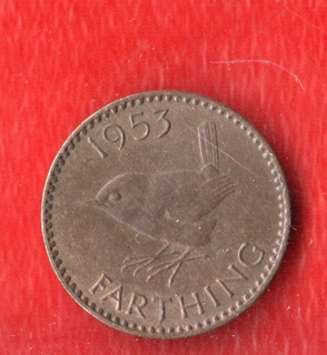 GREAT BRITAIS FARTHING 1953