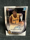2025 Bowman Adou Thiero Chrome Rookie Auto Los Angeles Lakers