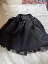 GIRLS THE CHILDREN  S PLACE FORMAL BLACK LAYERED SKIRT SIZE 14