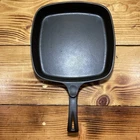 Restored Wagner Ware Sidney O Vintage Cast Iron Square Skillet 1218A Sits Flat