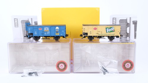 Brawa H0 45988 Güterwagen-Set "Henkel" 2-tlg DB (ungeöffnet in OVP) | Zustand: Gebraucht