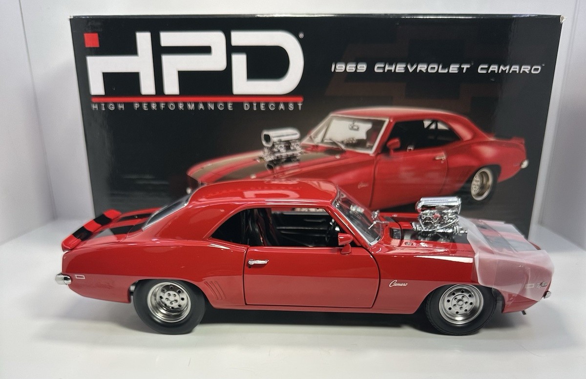 HPD/GMP 1/18 Scale 1969 CHEVY CAMARO “HOLESHOT” RED VERSION | eBay