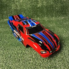 Fits Traxxas Rustler 2wd Clipless Body Factory Painted Red Blue Decals XL5 BL2s