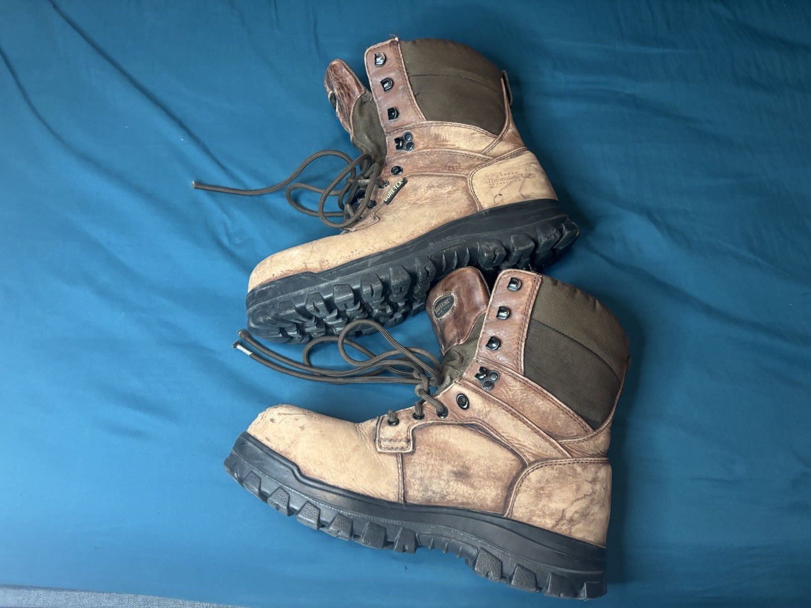 Wolverine Hunting Boots Mens 10.5 Brown Leather Insulated Waterproof Work Hiking