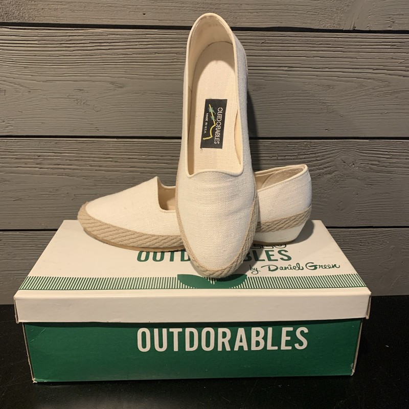 Loafers~Woman’s~Espadrille~Wedge~Vintage~Daniel Green~Outdorables~ Canvas~Sz 6.5