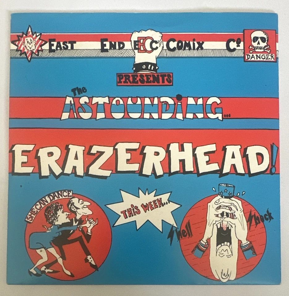 Erazerhead – Shell Shock / She Can Dance 7” Punk Vinyl Record EX / NM Foto 2 de 4