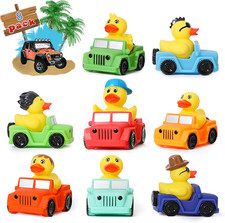 8 Pack Rubber Duck for Jeeps Ducking - 3" Bulk Floater Duck for Kids - the Shape