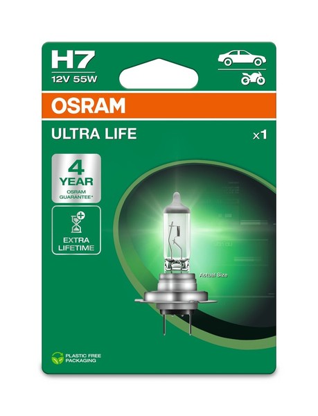 GlüHlampe Hauptscheinwerfer Ultra Life Ams-Osram 64210ULT-1BL 12V 55W FüR VW 7 4-image