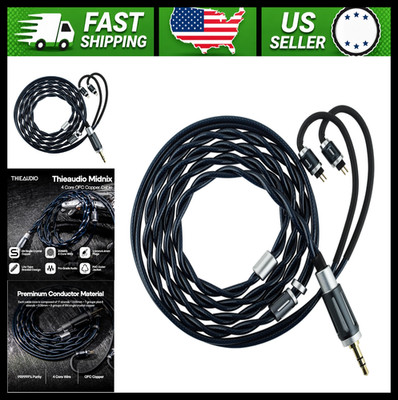 Linsoul Thieaudio IEM Cable 4 Core Copper Dual 3.5mm/4.4mm 2Pin 1.2m