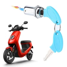 »Ignition Switch Lock & 2 Keys Part For Electric Scooter Bike
