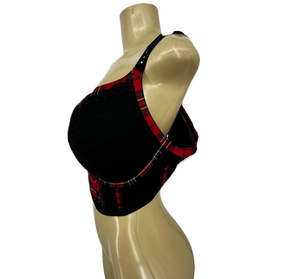 Torrid 42DD Women XO Plunge Push-Up Bra Lace Wide Band Underwire Sexy 1-2 - Image 3 of 4