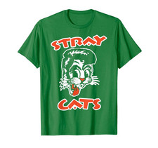 NEW STRAY CATS Band Gift For Fans Cotton Green S-5XL T Shirt BT692