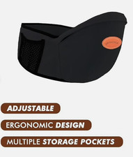 BbySaddle Hip Seat w/Anti-Slip  Breathable Fabric, Adjustable Waistband, Large