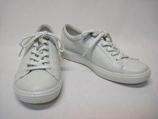 ECCO WOMEN'S MONO 2.0 37. 6-6.5 M WHITE LEATHER LACE SNEAKER SHOES, NEW 