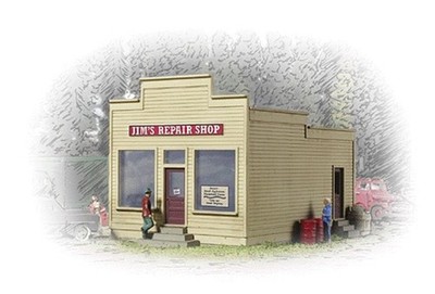 Walthers Cornerstone N Jim's Repair Shop Kit 2-3/4 x 1-3/4 x 1-3/4in 6. 933-3229