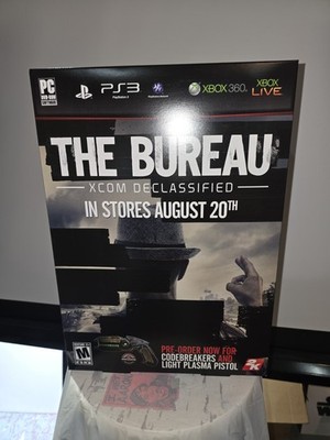 The Bureau: Xcom Declassified Gamestop Promotional Artwork 16x11x2.5
