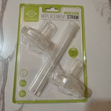 Grosmimi Replacements Straw kit 2-Counts, Stage 2 2 Count Pack of 1 , Clear