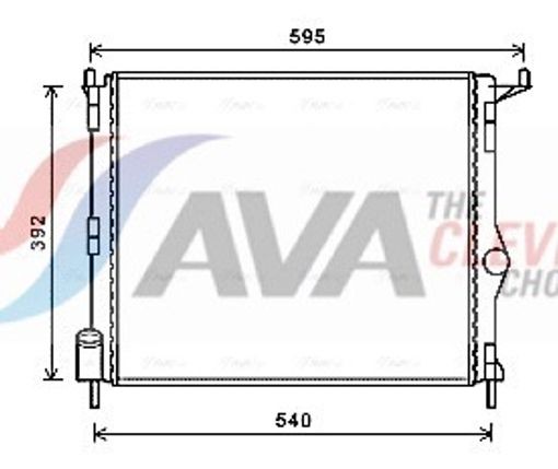 Fits AVA RTA2476 WATER COOLER DACIA LOGAN (2005) 1.6