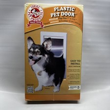 Pet Dog Cat Easy Door Medium Flap 7" x 11" Ideal Pet Products Doggy Door Locking